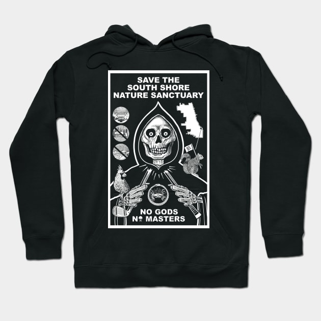 No Gods No Masters (transparent) Hoodie by South Side Parks